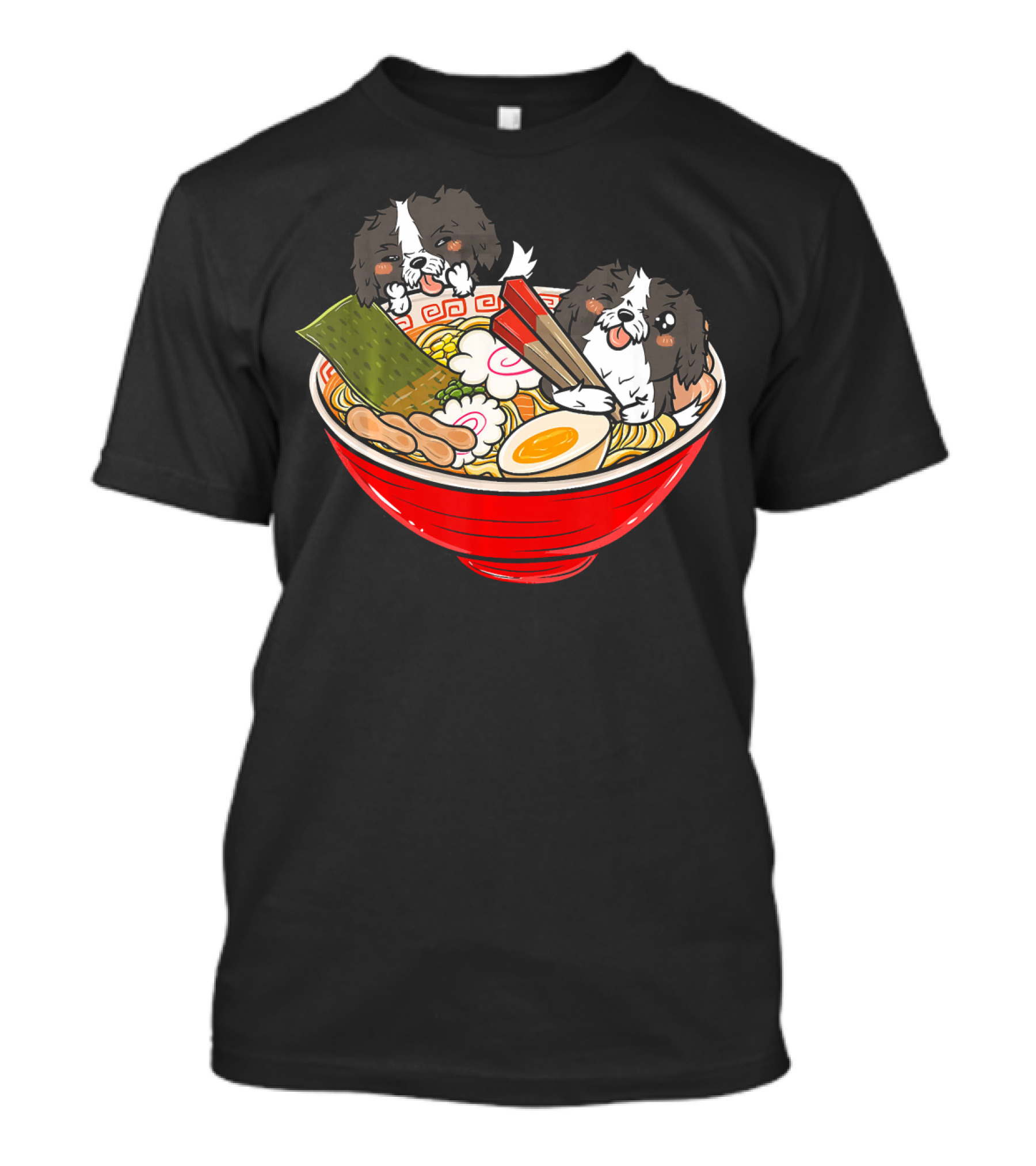 Havanese Dogs In Ramen Bowl With Unicorn Hat Playful T-Shirt