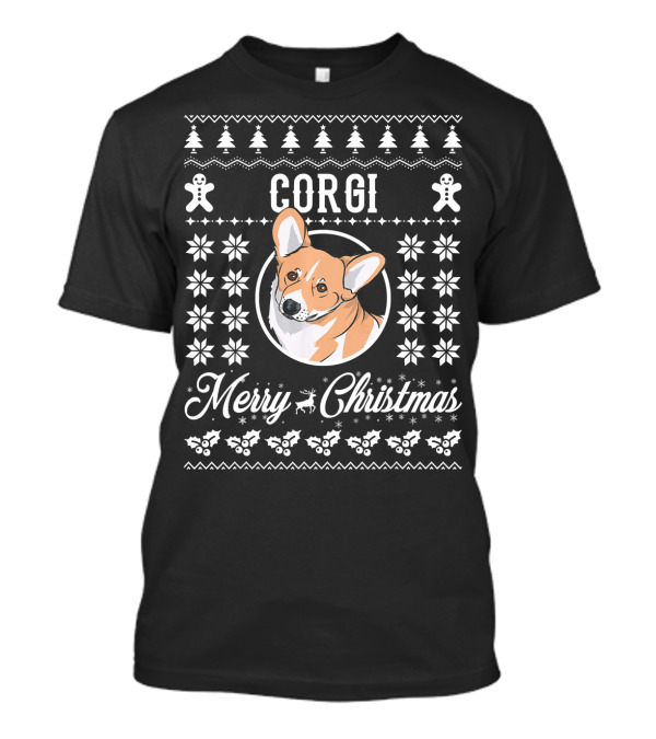 Corgi Merry Christmas Xmas Corgi UglyDogs Lover T-Shirt