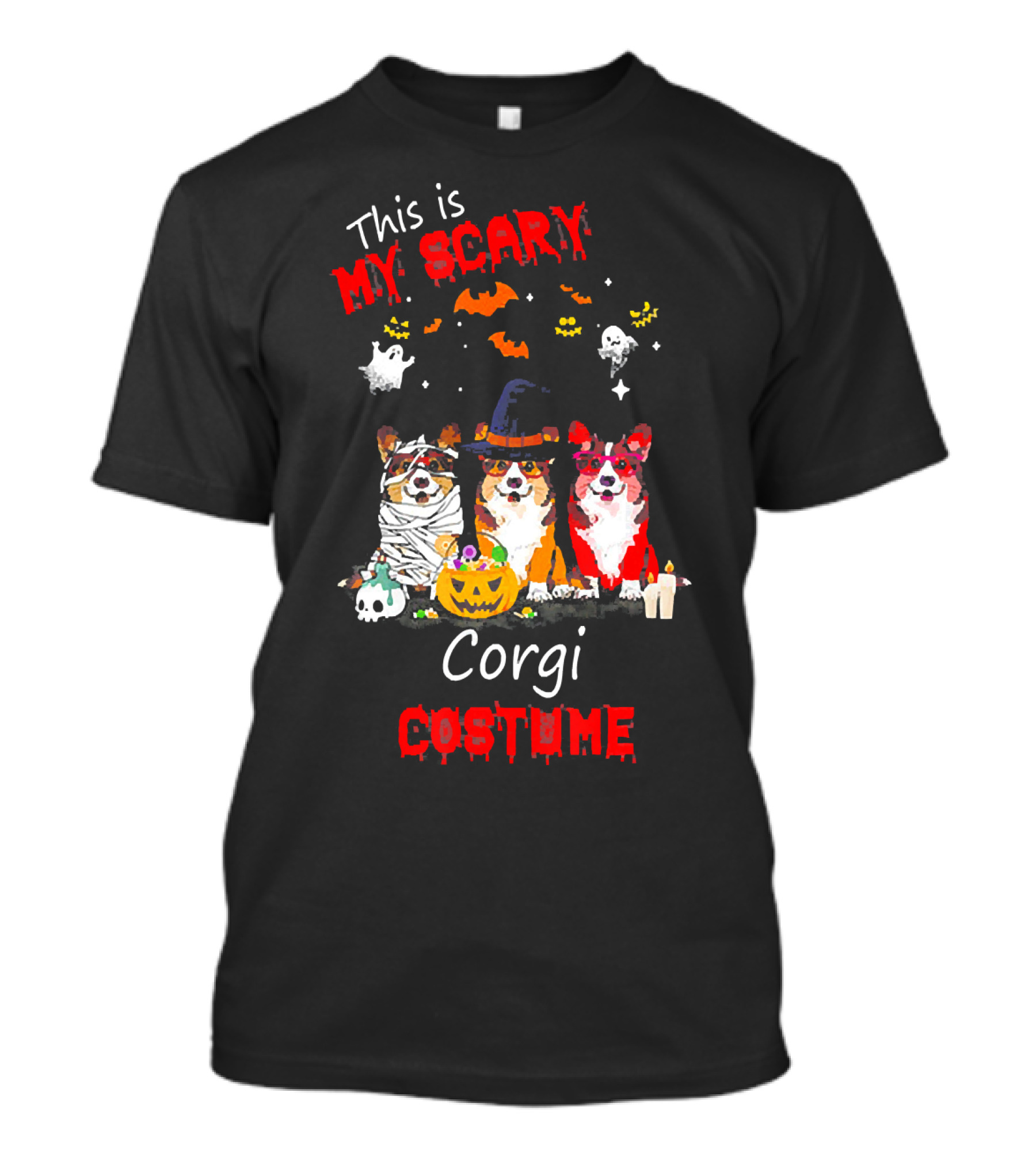 This Is My Scary Corgi Costume T-Shirt