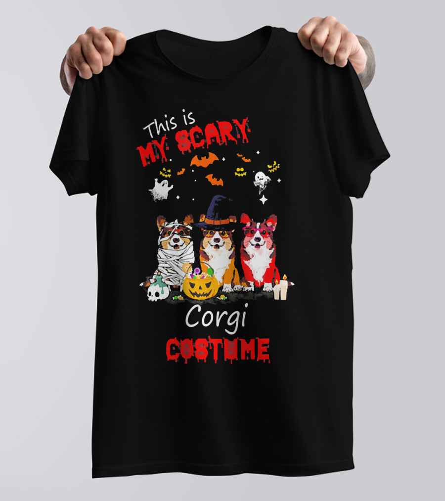 This Is My Scary Corgi Costume T-Shirt