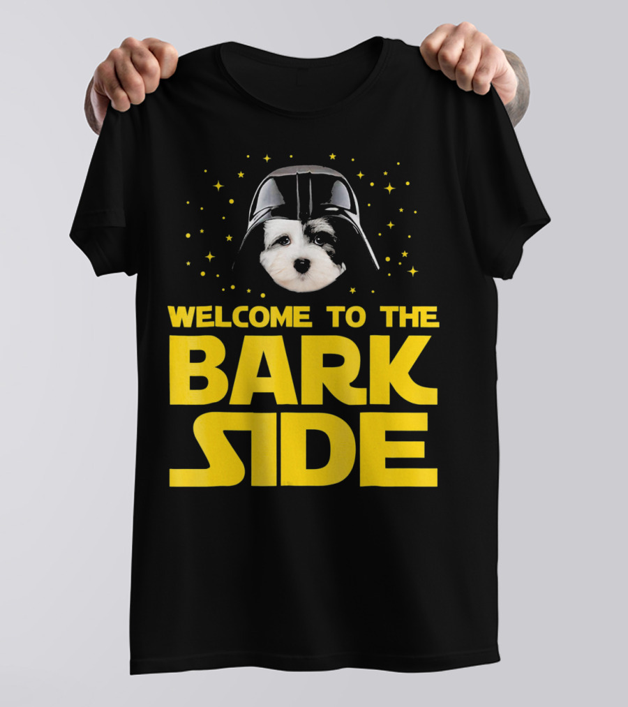 Welcome To The Bark Side Havanese Vader Helmet Star T-Shirt