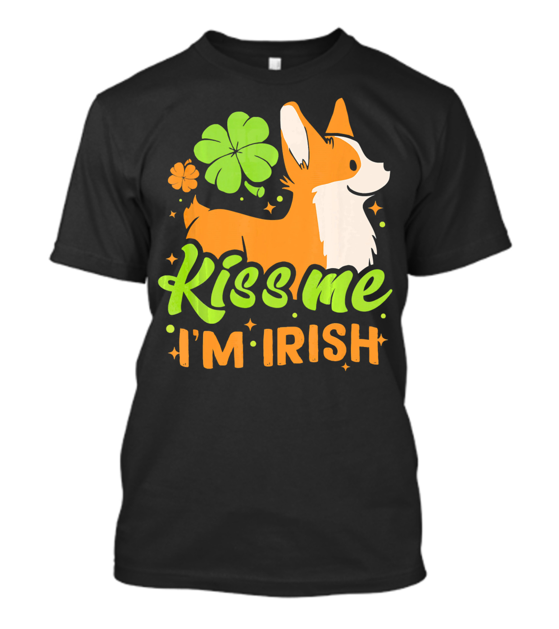 Kiss Me I'm Irish Corgi T-Shirt