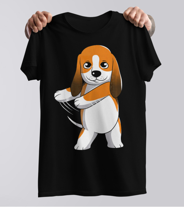 Basset Hound Floss Dance Flossing Cute Cartoon T-Shirt