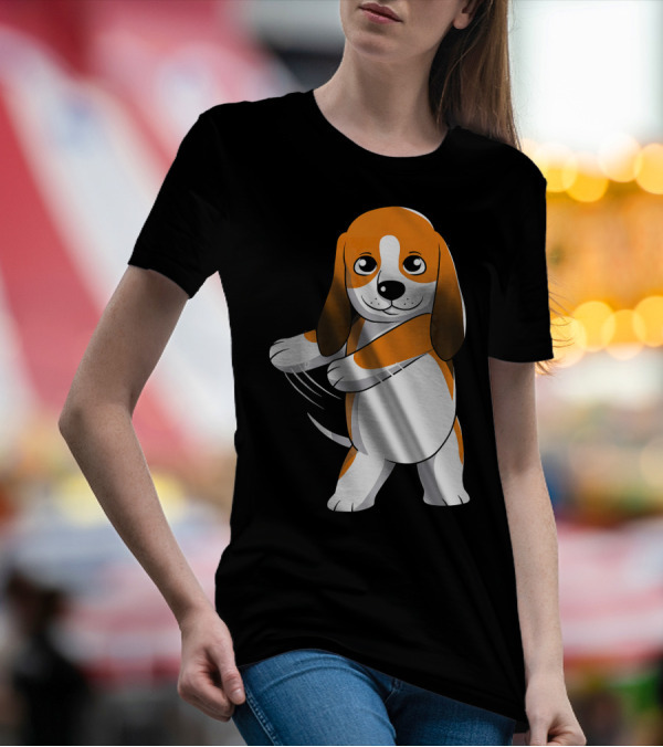 Basset Hound Floss Dance Flossing Cute Cartoon T-Shirt