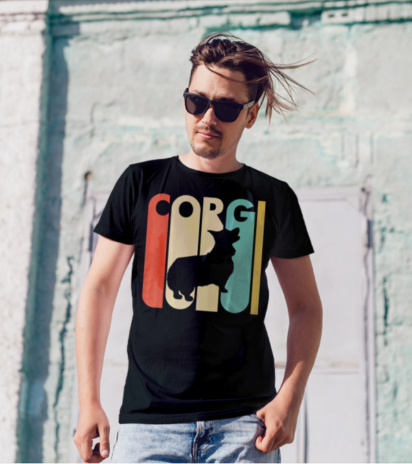 Corgi Retro T-Shirt