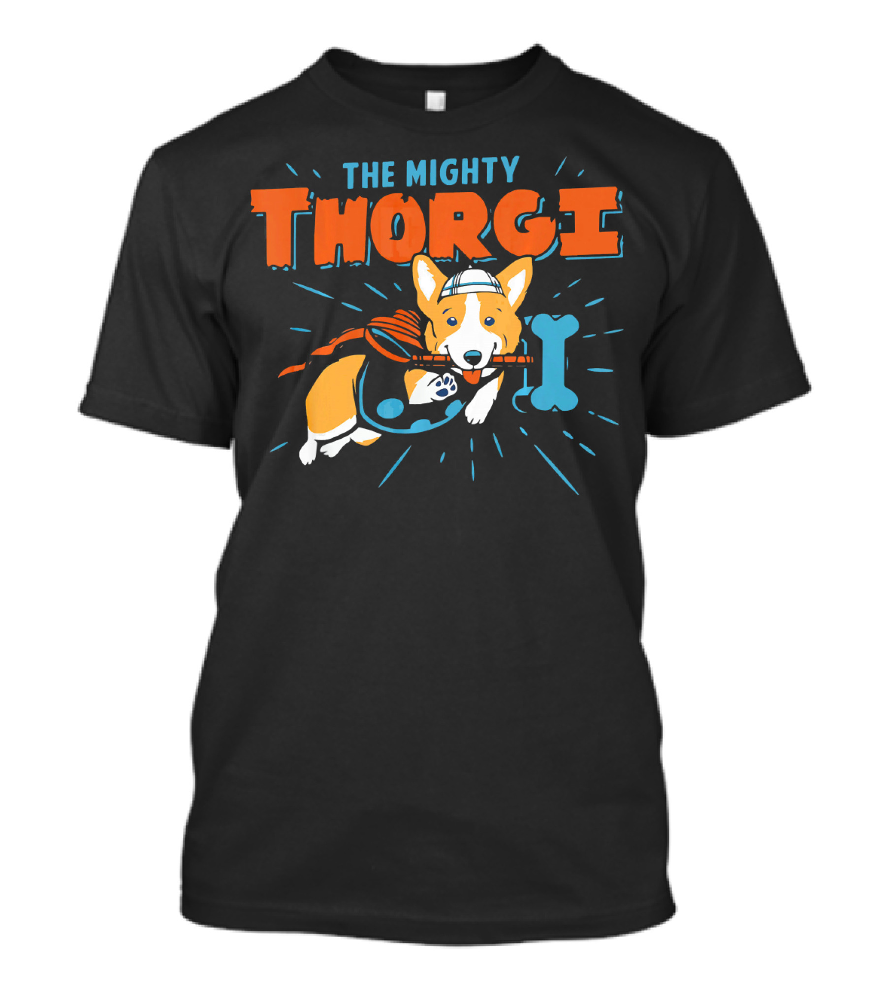 The Mighty Thorgi Corgi With Hammer And Bone T-Shirt