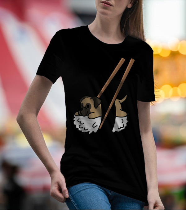 Bullmastiff Sushi Roll Funny Dog T-Shirt