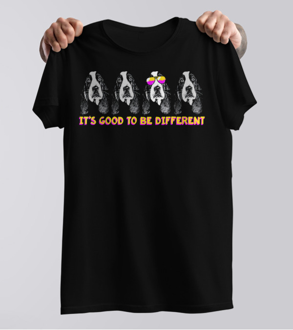 It's Good To Be Different Basset Hound In Sunglasses T-Shirt