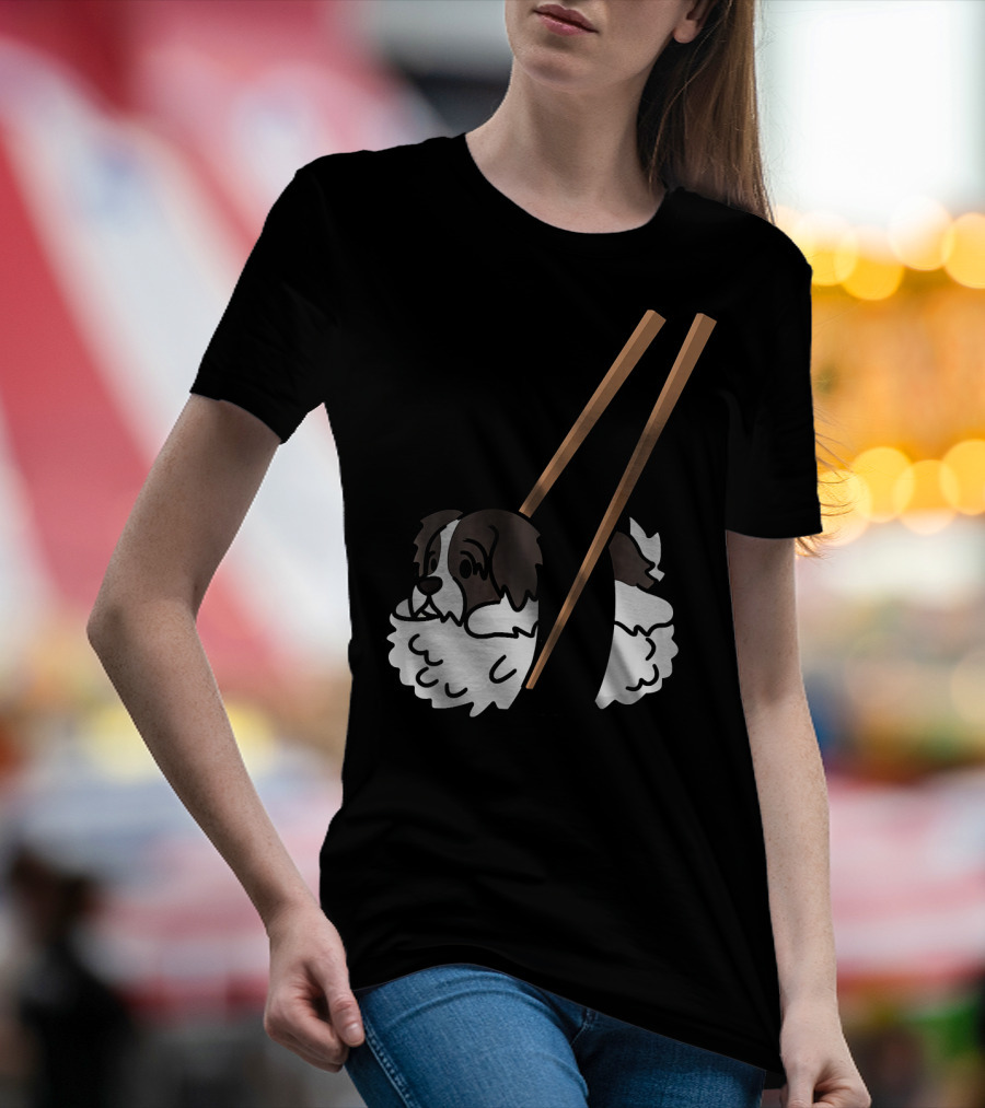 Havanese Sushi Dog With Chopsticks T-Shirt