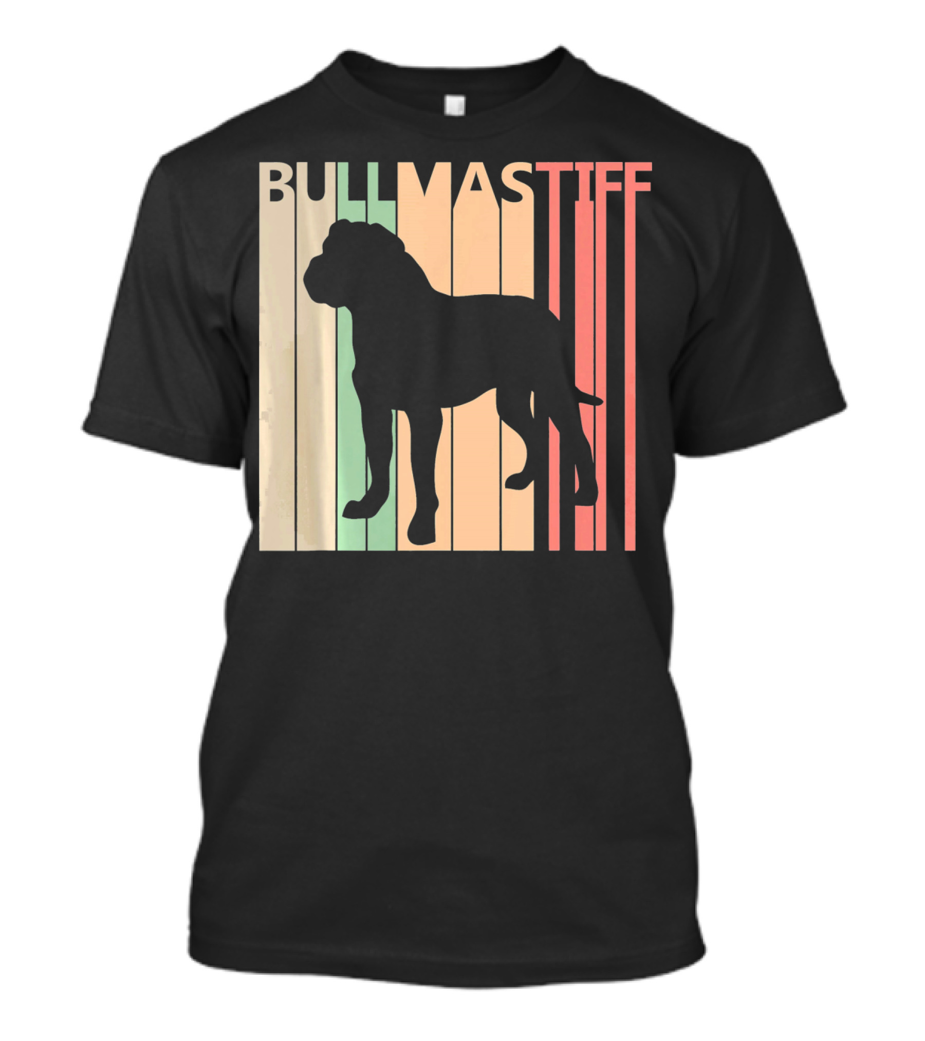 BULLMASTIFF Vintage Silhouette Valentine's Day T-Shirt