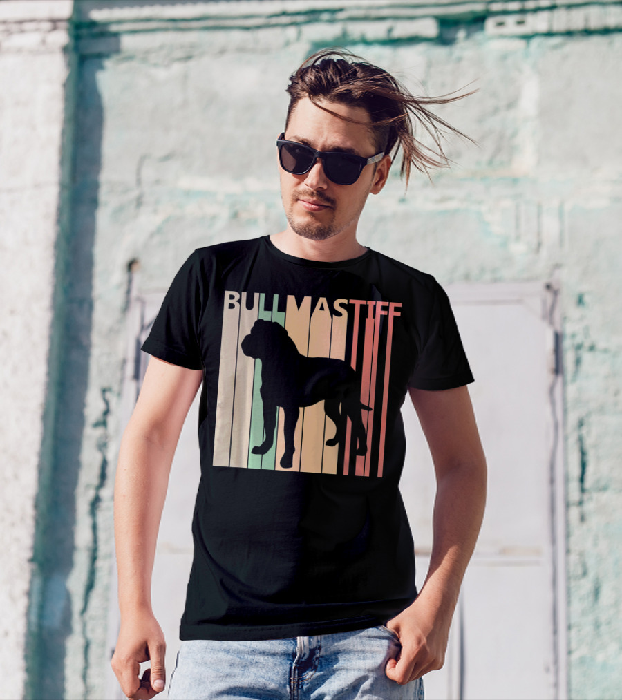 BULLMASTIFF Vintage Silhouette Valentine's Day T-Shirt