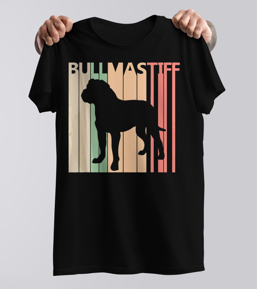 BULLMASTIFF Vintage Silhouette Valentine's Day T-Shirt