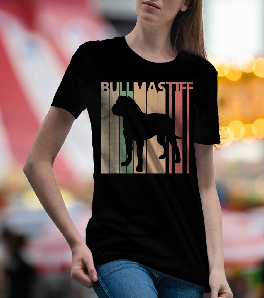 BULLMASTIFF Vintage Silhouette Valentine's Day T-Shirt