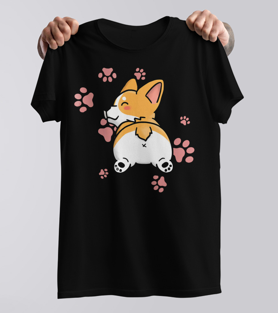 Cute Corgi Butt Paws T-Shirt