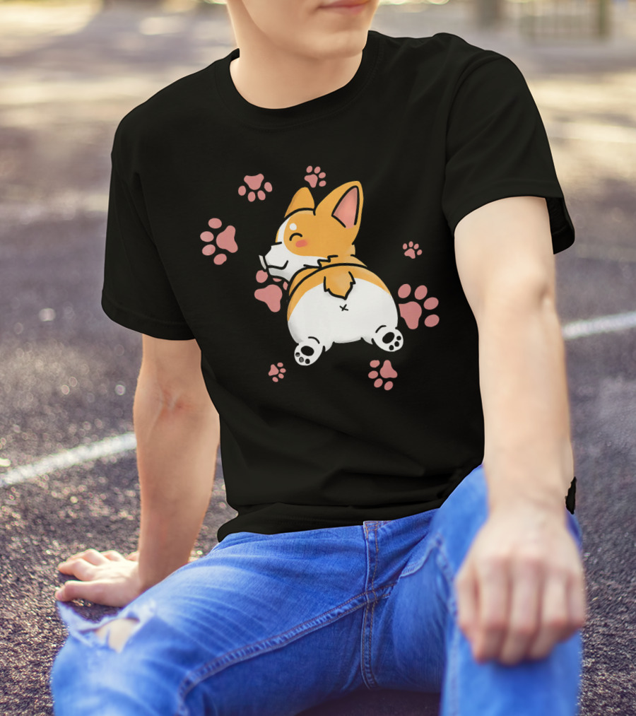Cute Corgi Butt Paws T-Shirt
