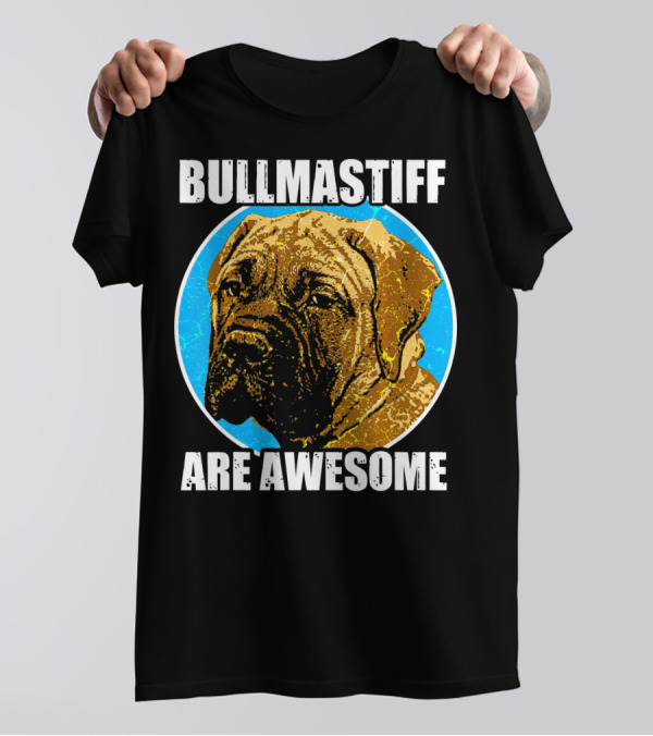 Bullmastiff Are Awesome Vintage Mastiff Pet Dog T-Shirt