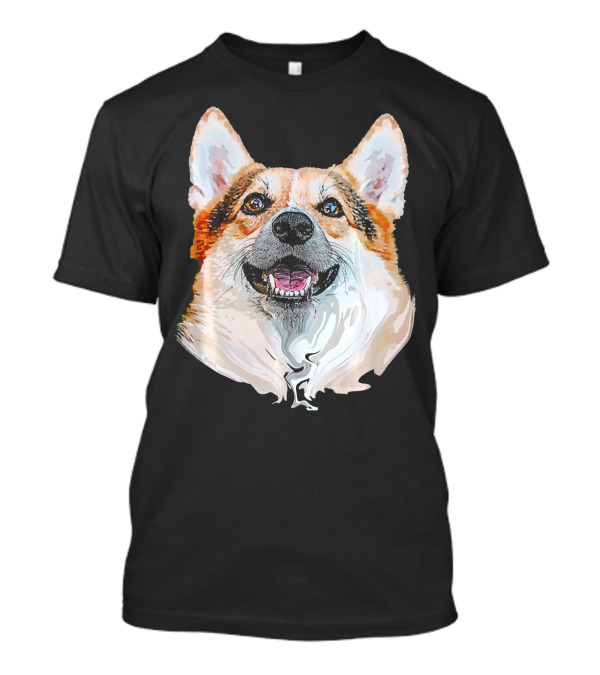 Cute Corgi Lover Pembroke Welsh Dog Face T-Shirt