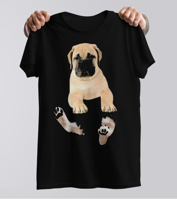 Bullmastiff Pocket Puppy Bullm Adorable Canine Companion T-Shirt