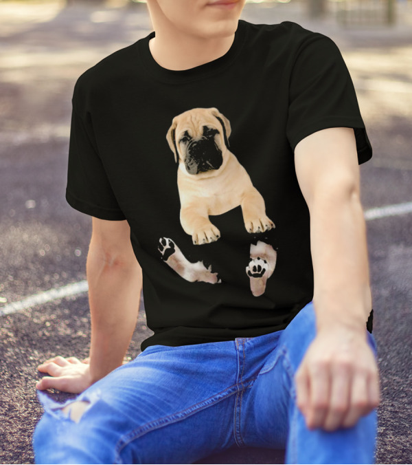 Bullmastiff Pocket Puppy Bullm Adorable Canine Companion T-Shirt