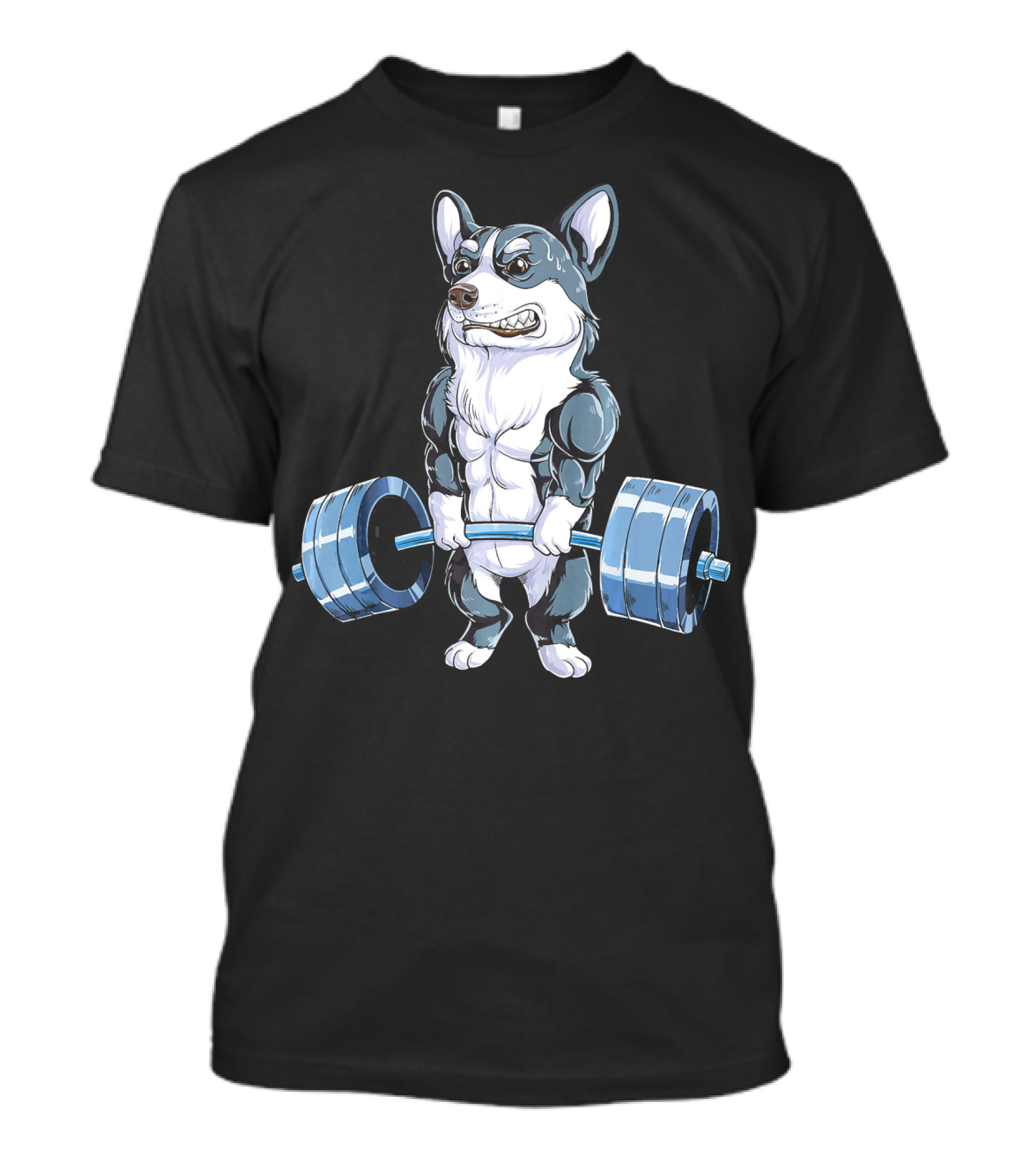 Corgi Weightlifting Funny Deadlift Muscular Dog Powerlifting T-Shirt