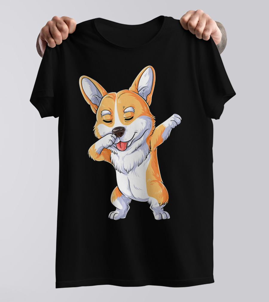 Dabbing Corgi Dog Love Adorable Pose T-Shirt