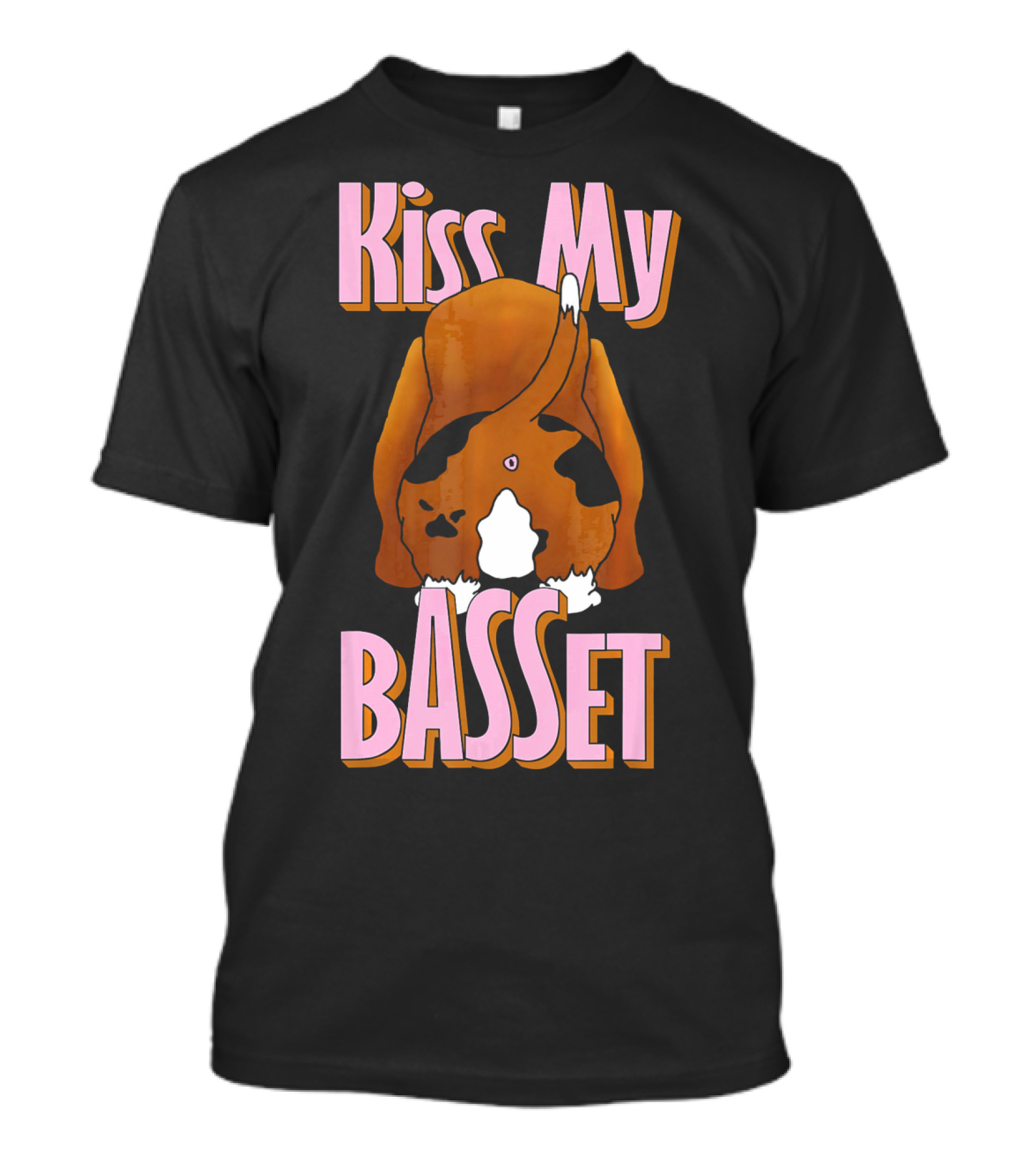 Kiss My Basset Hound Basset T-Shirt