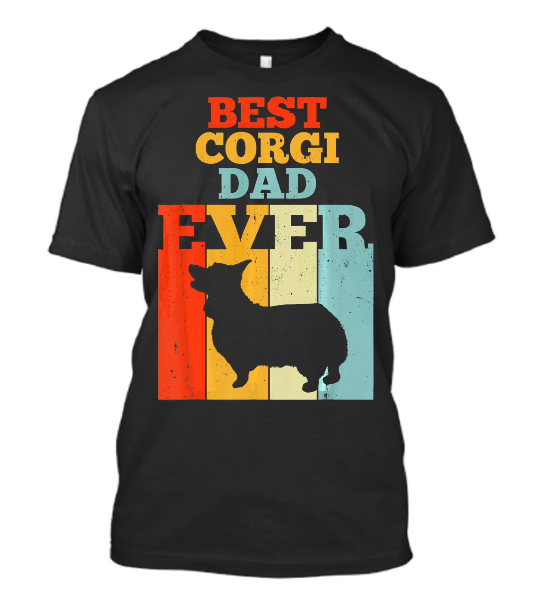 Best Corgi Dad Ever Vintage T-Shirt