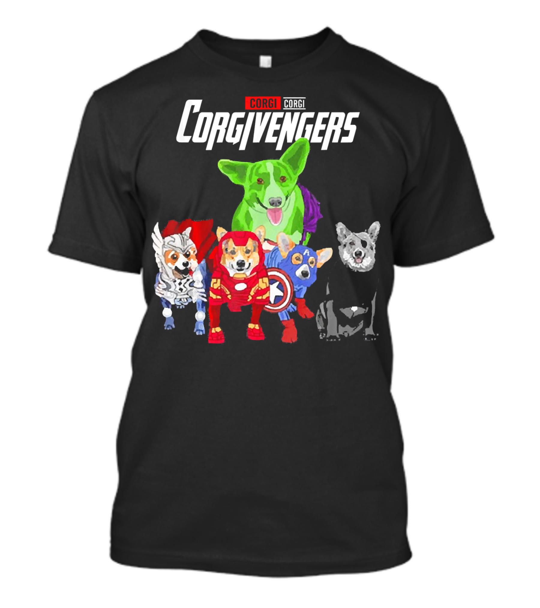 Corgivengers Corgi Avengers Superhero Dog Mom T-Shirt