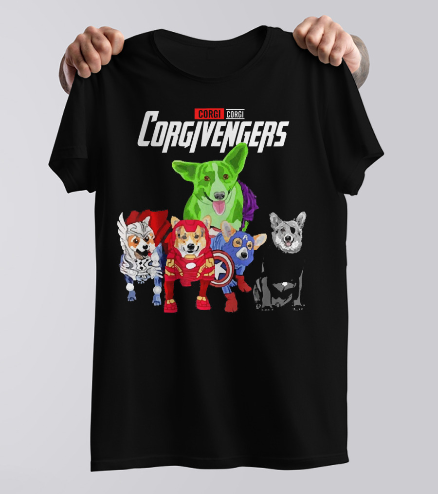 Corgivengers Corgi Avengers Superhero Dog Mom T-Shirt
