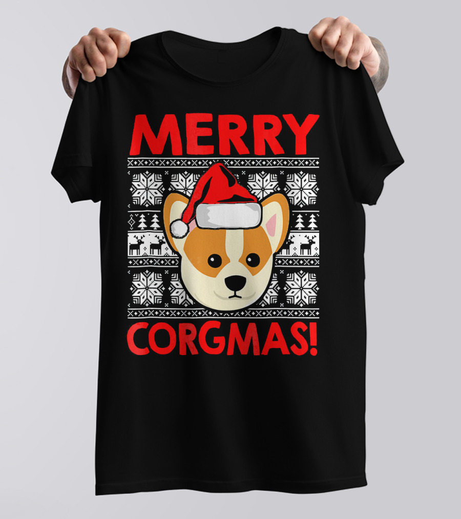 Merry Corgmas Christmas In July Corgi Kids T-Shirt