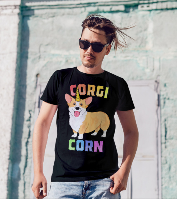 Corgi Corn Corgicorn Unicorn T-Shirt