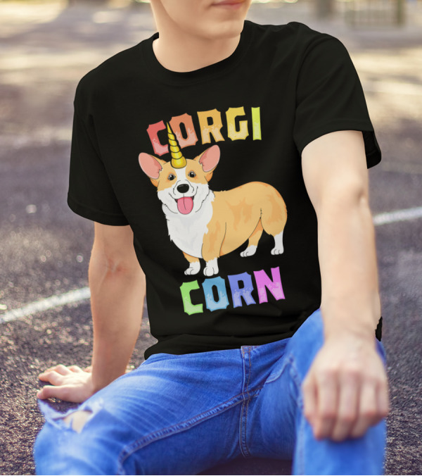 Corgi Corn Corgicorn Unicorn T-Shirt