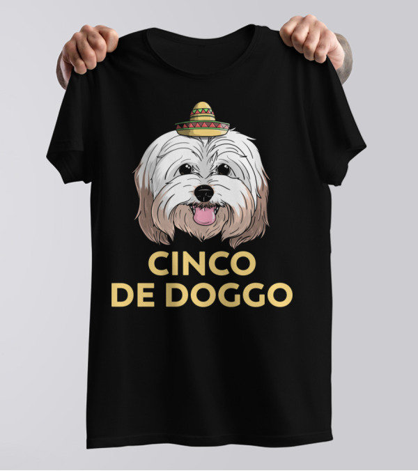 Cinco De Doggo Havanese Dog With Sombrero For Cinco De Mayo T-Shirt