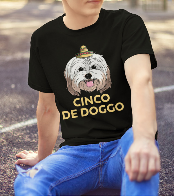 Cinco De Doggo Havanese Dog With Sombrero For Cinco De Mayo T-Shirt