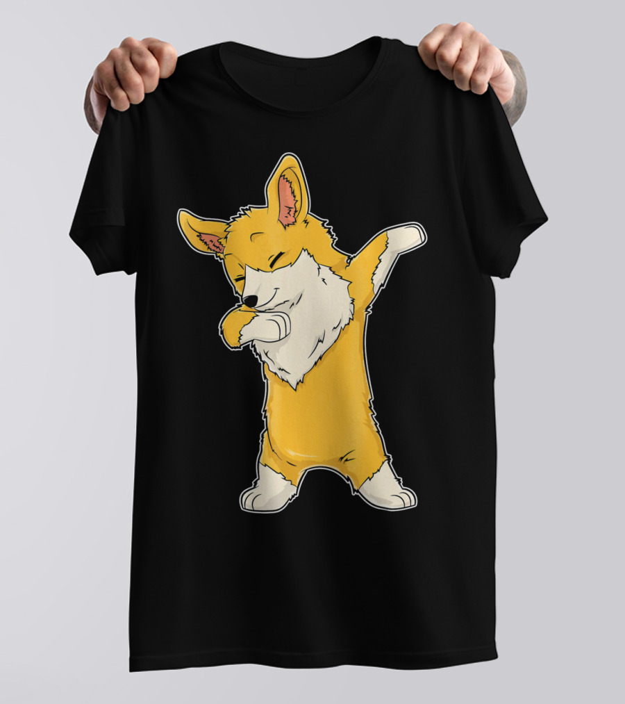 Dabbing Corgi Welsh Corgis Dab Dance Pose T-Shirt