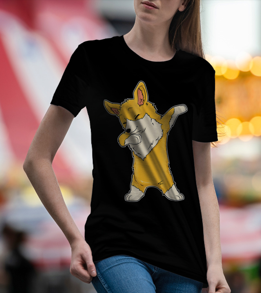 Dabbing Corgi Welsh Corgis Dab Dance Pose T-Shirt