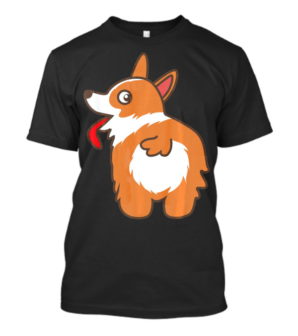 Corgi Dog Heart Butt Cool Love A Dog T-Shirt
