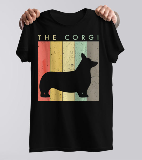 The Corgi For Dog Lovers Retro Vintage T-Shirt