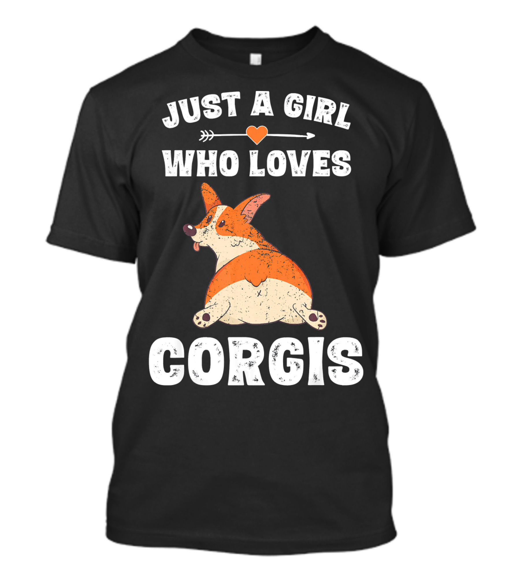 Just A Girl Who Loves Corgis Funny Dog Lover Corgis Dogs T-Shirt