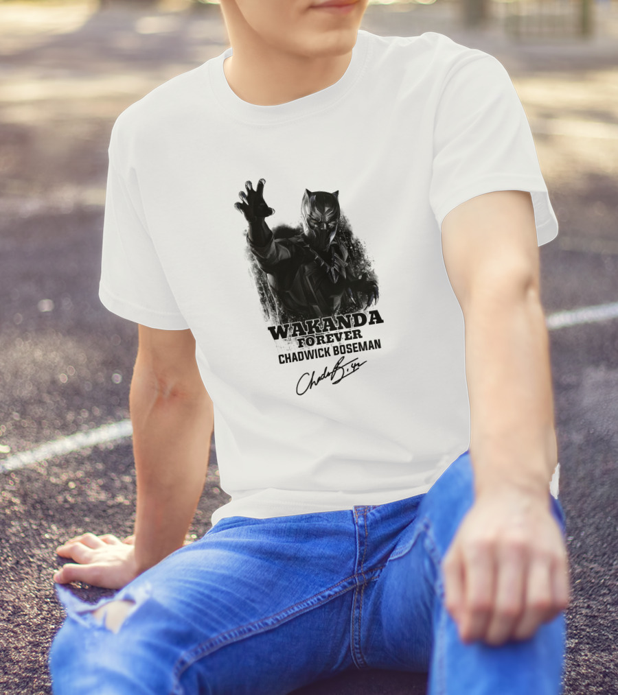 Wakanda Forever Chadwick Boseman T-Shirt