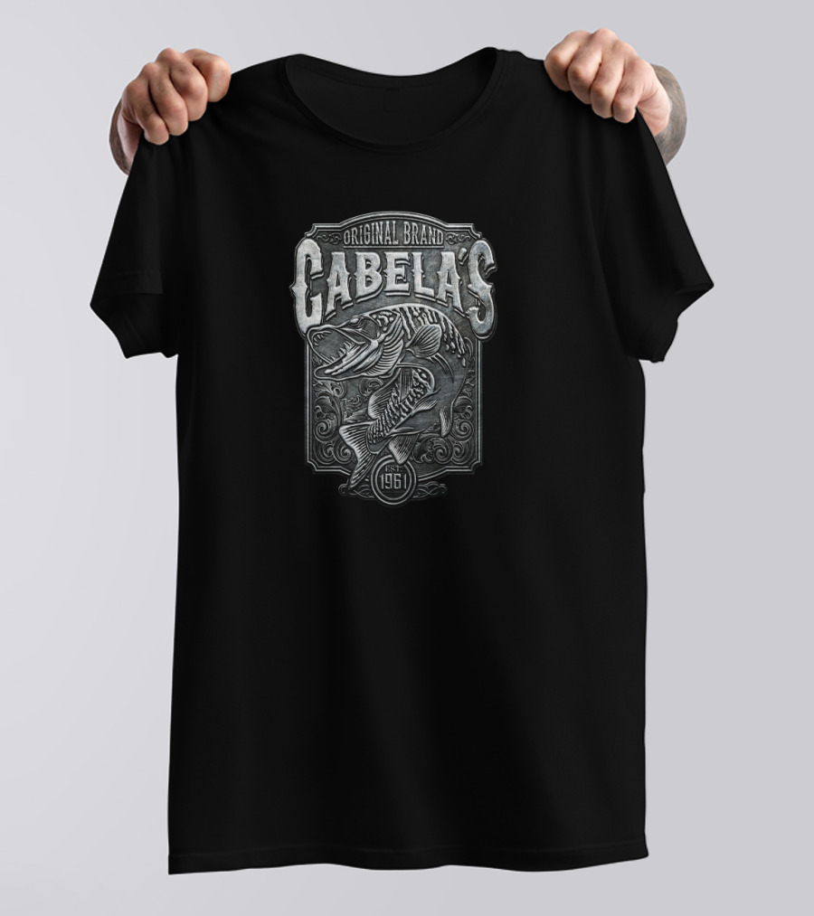 Cabela's Original Brand Walleye Fishing Est 1961 T-Shirt