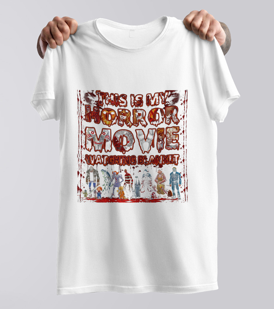 This Is My Horror Movie Watching Blanket T-Shirt