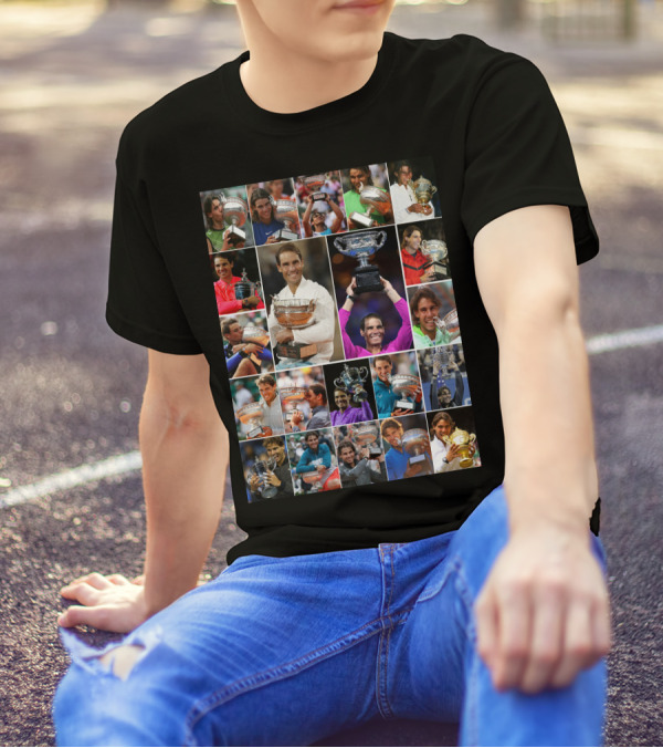 Nadal Trophy Collection 21 Grand Slam Victories T-Shirt