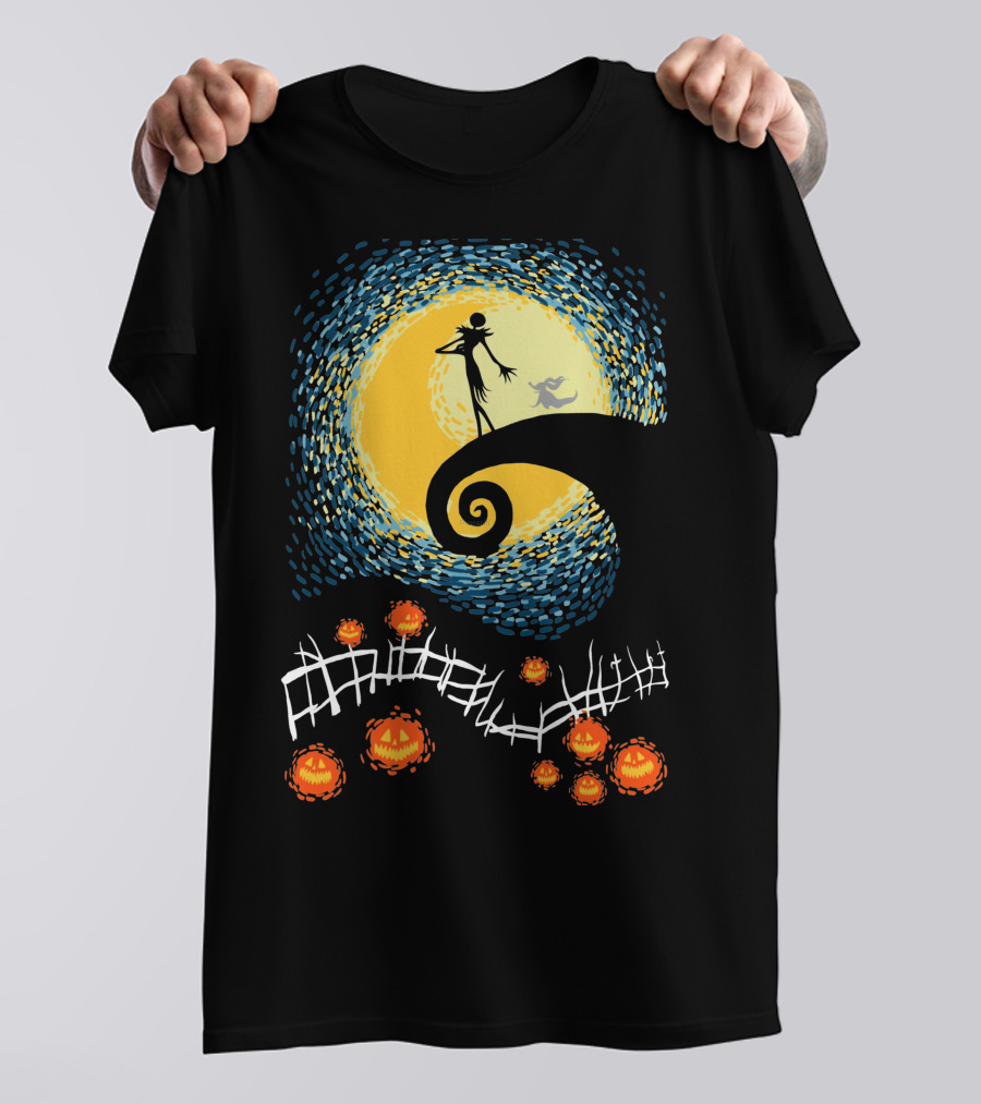 Starry Nightmare Before Christmas Van Gogh T-Shirt