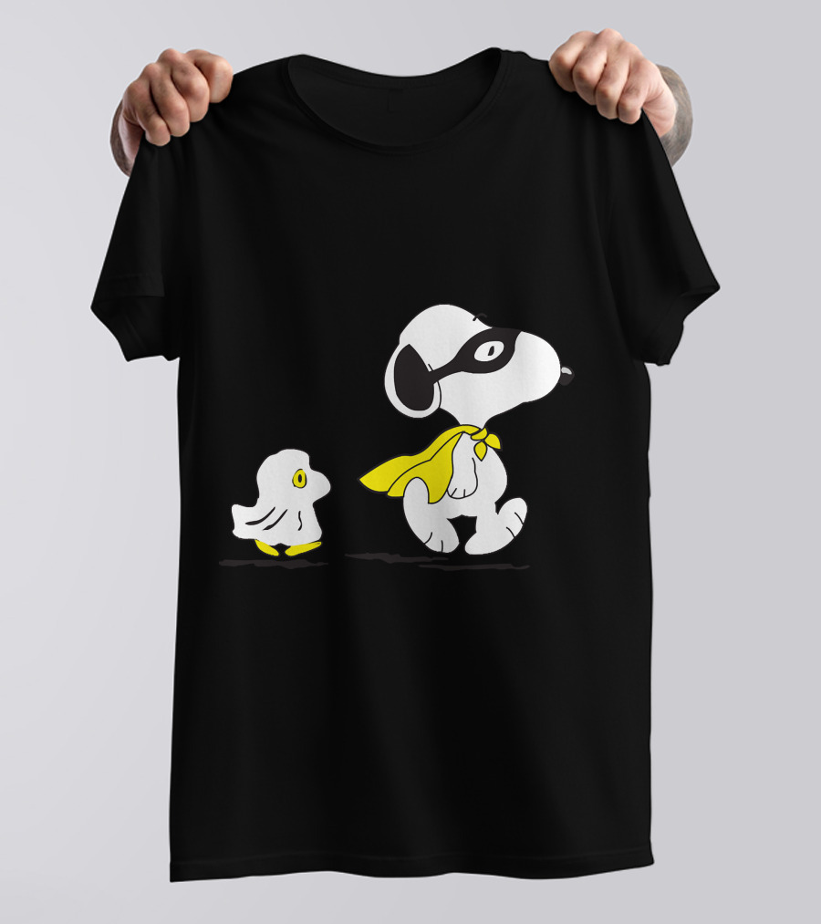 Snoopy Superhero With Woodstock Sidekick T-Shirt
