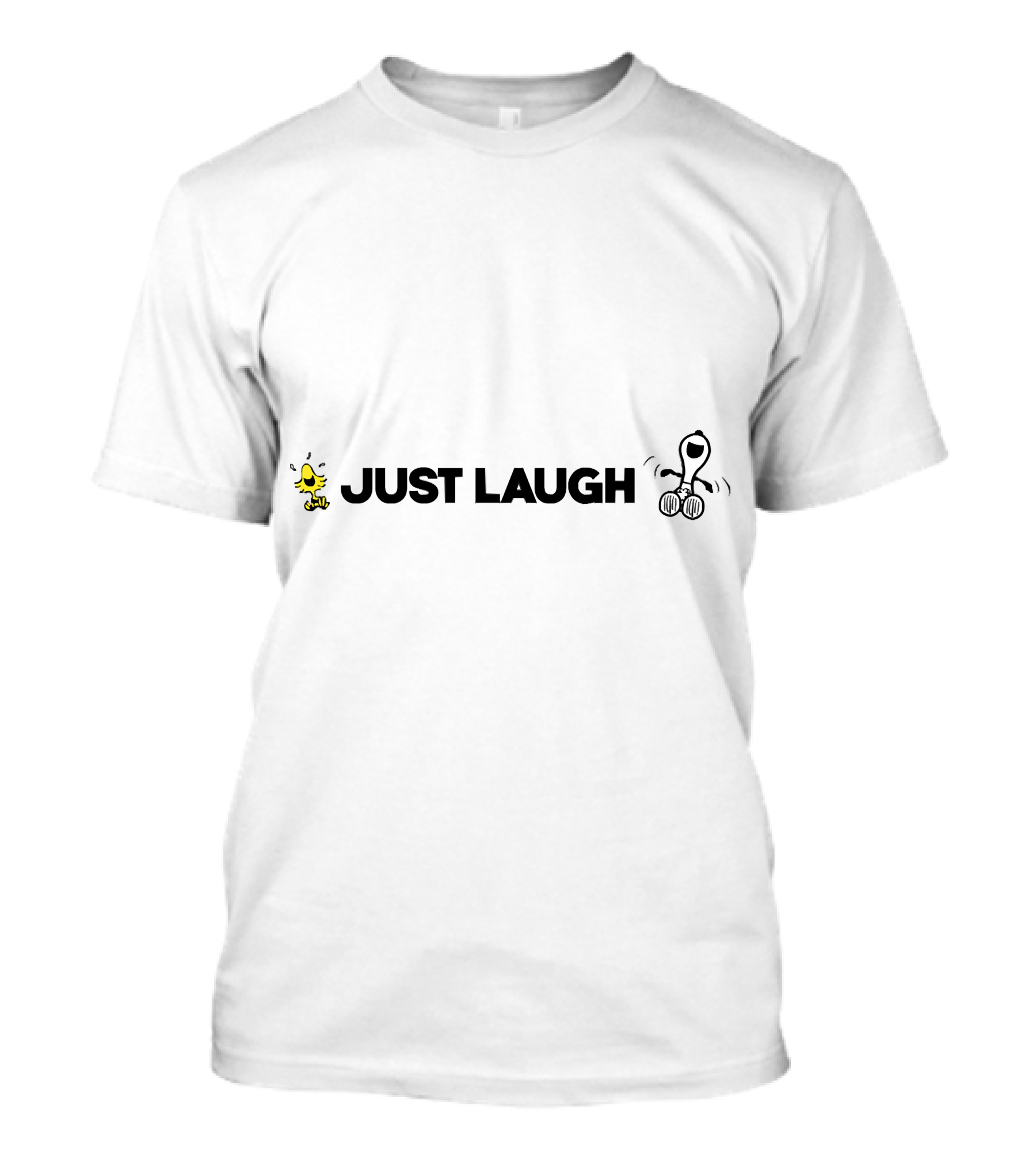 Peanuts Snoopy Woodstock Just Laugh Joyful Dance T-Shirt