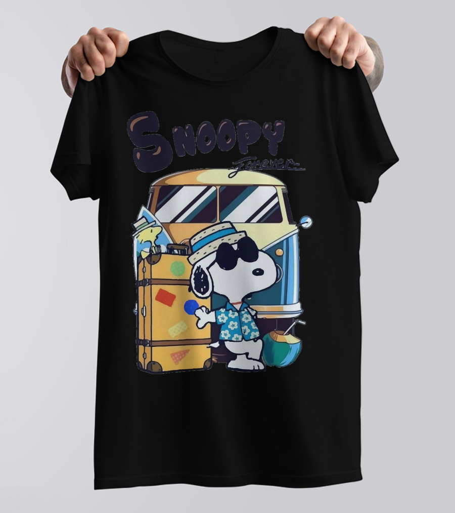 Snoopy Forever Vintage Travel Adventure T-Shirt