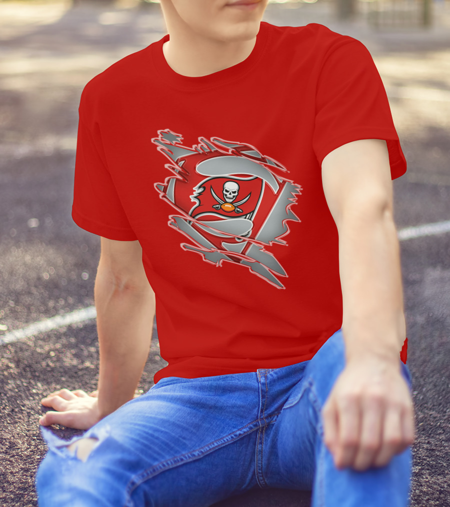 Buccaneers Super Man Nfl Logo Fusion With Superman T-Shirt