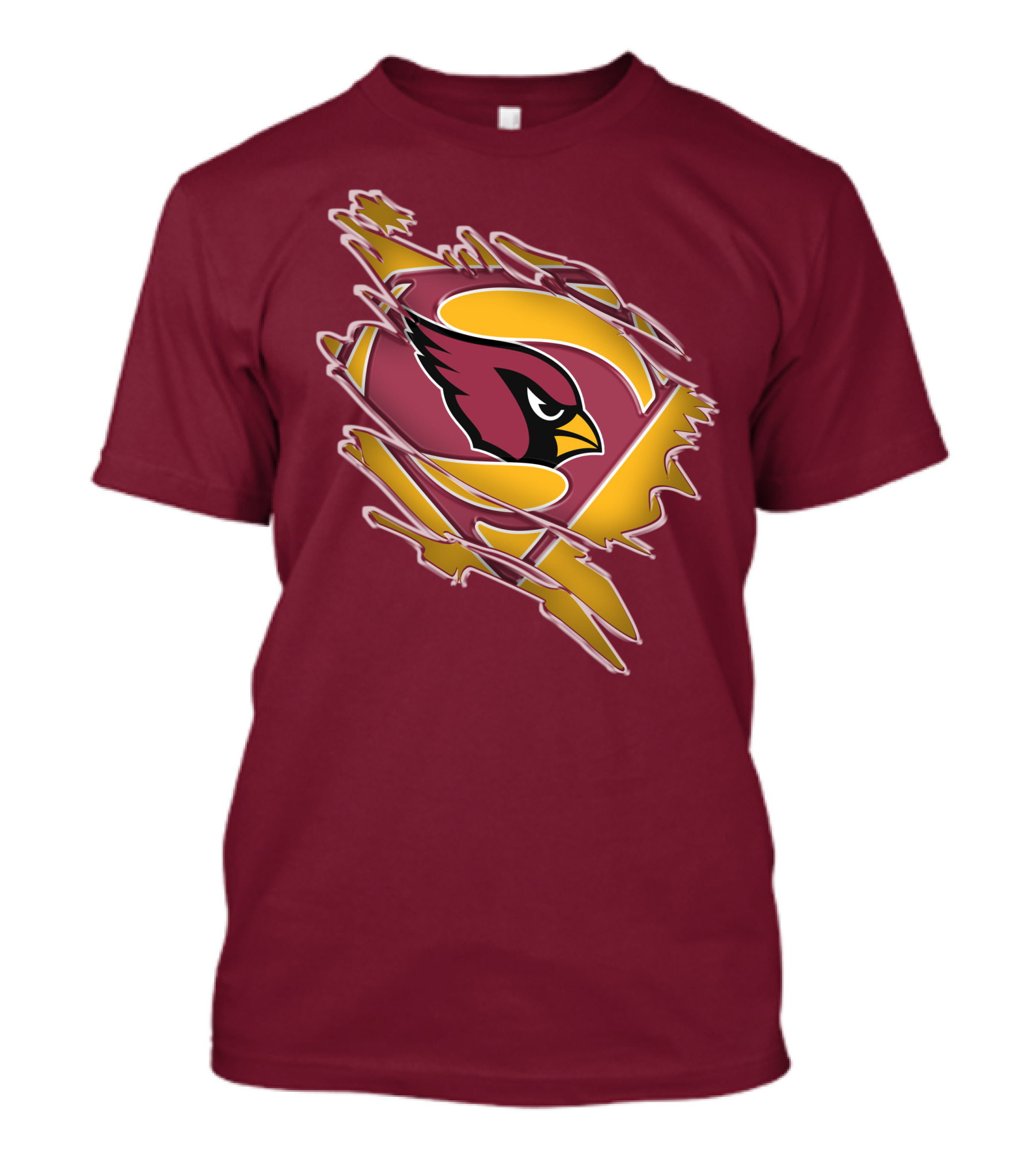 Arizona Cardinals Superman Logo Mashup T-Shirt