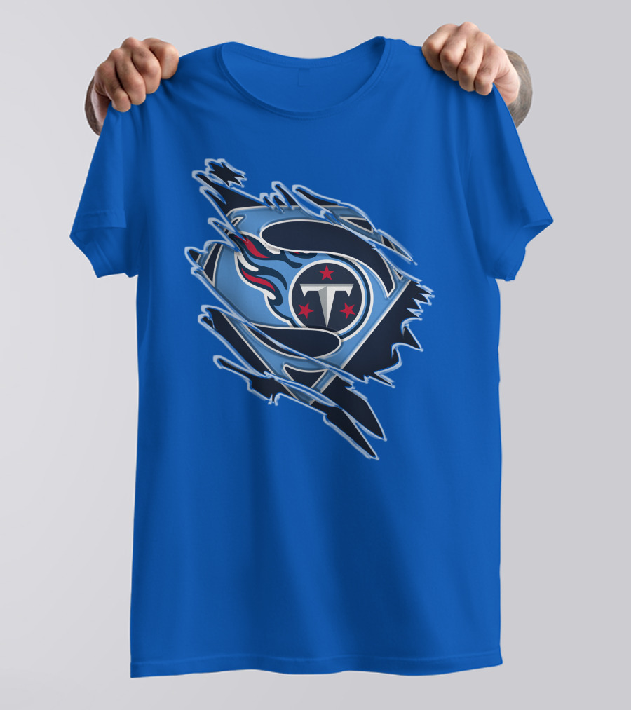 Tennessee Titans Superman Logo Fusion T-Shirt